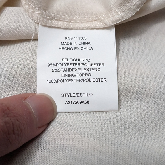 AUW sheer lined cream and rust plaid fit and flare midi dress - Picture 7 of 16